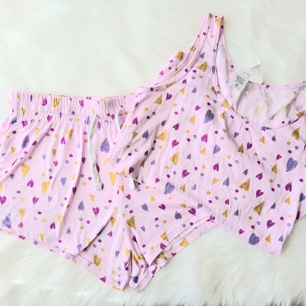 Good Nite | Sleep Tank Top and Shorts | Sz. M